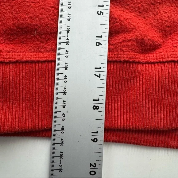 Faherty XS Red Graphic Ski Waikiki Sweatshirt Pullover Crewneck Cotton Blend - Picture 8 of 11